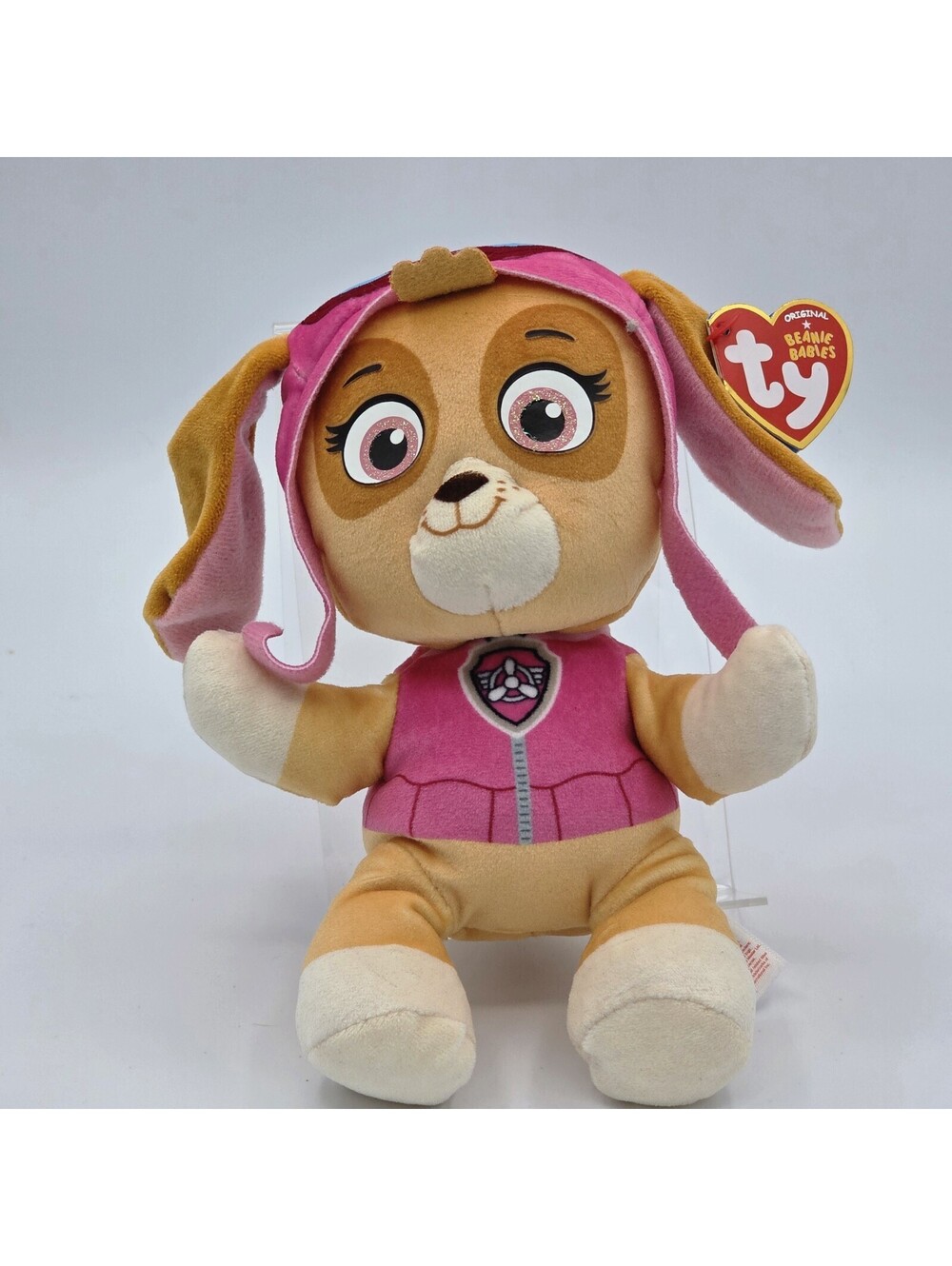 TY Beanie Babies Paw Patrol SKYE Soft Body Plush Stuffed Toy with Tags NEW